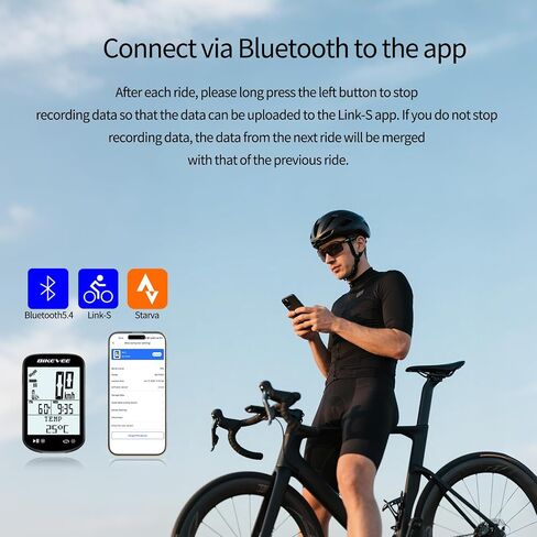 Wireless Bike Computer GPS Bundle, Speedometer & Odometer, Cadence Sensor, Auto Backlight & Auto Stop, IPX7 Waterproof, 2.6" LCD Display in Saudi Arabia