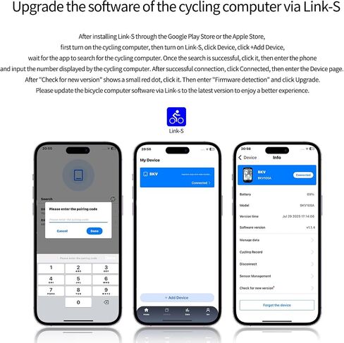 Wireless Bike Computer GPS Bundle, Speedometer & Odometer, Cadence Sensor, Auto Backlight & Auto Stop, IPX7 Waterproof, 2.6" LCD Display in Saudi Arabia