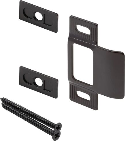 Prime-Line U 94868 2-3/4 in. x 2-1/8 in. قابلة للتعديل ، ثلاثة قطع ، أسود غير لامع (مجموعة واحدة) in Saudi Arabia