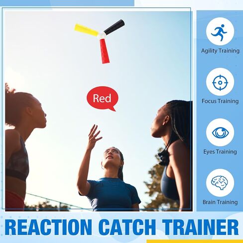 3 Pack Hand Eye Coordination Trainer Reaction Catch Trainer Hand Speed Reflex Challenge EVA Foam Reaction Ball Set for Football Basketball Baseball Team Sports, Reflex Agility Training in Saudi Arabia