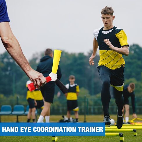 3 Pack Hand Eye Coordination Trainer Reaction Catch Trainer Hand Speed Reflex Challenge EVA Foam Reaction Ball Set for Football Basketball Baseball Team Sports, Reflex Agility Training in Saudi Arabia