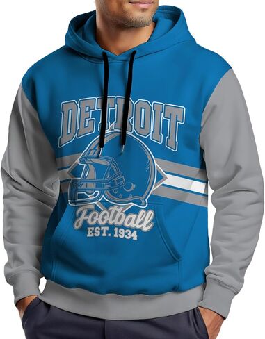 Men's Football Hoodie Team City Pullover Hooded for Men Women 3d Print Casual Sweatshirt Hooded Fan Gift in Saudi Arabia