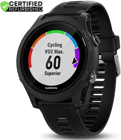 ساعة Garmin 010-N1746-00 Forerunner 935 GPS، متعددة الرياضات، مقياس الارتفاع، بطارية، أسود (متجدد) in Kuwait
