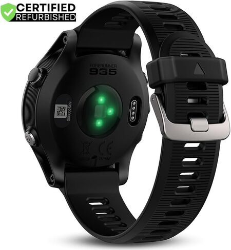 ساعة Garmin 010-N1746-00 Forerunner 935 GPS، متعددة الرياضات، مقياس الارتفاع، بطارية، أسود (متجدد) in Kuwait