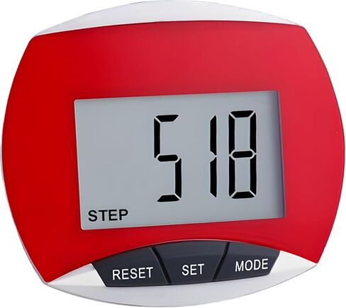 Portable Clip-on Pedometer for Walking, Running, and Outdoor Sports - Lightweight Step Counter for Seniors and Adults in Saudi Arabia