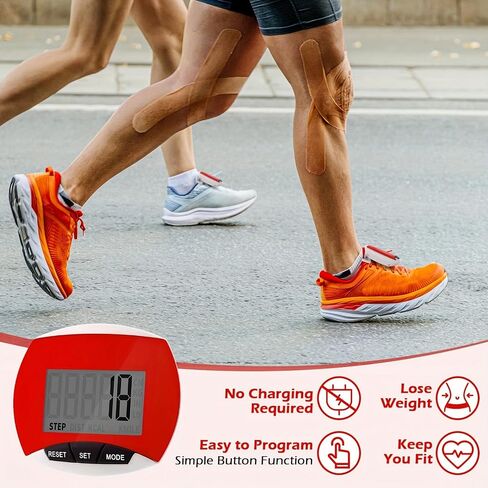 Portable Clip-on Pedometer for Walking, Running, and Outdoor Sports - Lightweight Step Counter for Seniors and Adults in Saudi Arabia