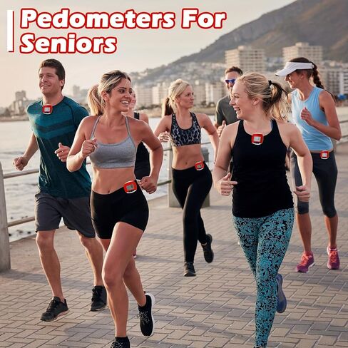 Portable Clip-on Pedometer for Walking, Running, and Outdoor Sports - Lightweight Step Counter for Seniors and Adults in Saudi Arabia