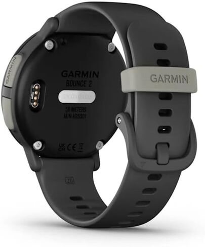 Garmin Bounce 2، ساعة ذكية للأطفال مع ميزات الاتصال والمراسلة وتتبع الموقع، حزمة أرجوانية فاتحة مع قطعة قماش للتنظيف من الألياف الدقيقة in Saudi Arabia