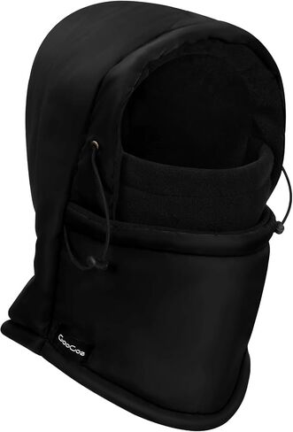 Winter Balaclava Ski Mask for Men, Windproof Beanie Hat Therma Fleece Hood, Winter Snow Gear for Outdoor, Motorcycle Skiing in Saudi Arabia