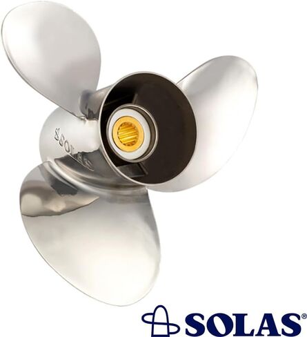 مروحة كهربائية نادرة من الفولاذ المقاوم للصدأ متوافقة مع Nissan/Tohatsu Mfs50 13 Spline 50 35-50 Hp 2014-2018 بواسطة 5331-110-15 143005 353-64107-0 Nm889410150 قطر 11 بوصة × 15 بوصة × 13-Spline Rh in Kuwait