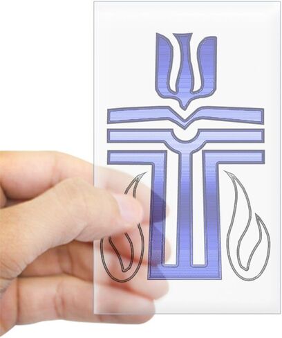 ملصق CafePress Presbyterian Cross مستطيل الشكل، ملصق ممتص للصدمات للسيارة in Saudi Arabia