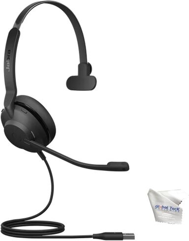 jabra evolve2 30 سماعات الكمبيوتر الاستريو USB مع الميكروفون للفرق - سماعات رأس مريحة خفيفة الوزن مع ميكروفونات الإلغاء الضوضاء المدمجة وسماعات الرأس مع جودة صوت فائقة ، قطعة قماش GTW in Saudi Arabia