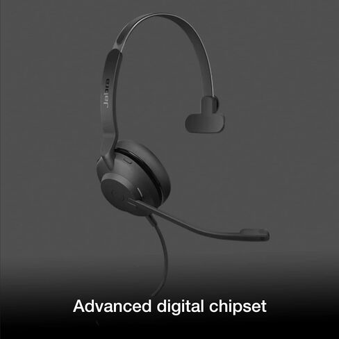 jabra evolve2 30 سماعات الكمبيوتر الاستريو USB مع الميكروفون للفرق - سماعات رأس مريحة خفيفة الوزن مع ميكروفونات الإلغاء الضوضاء المدمجة وسماعات الرأس مع جودة صوت فائقة ، قطعة قماش GTW in Saudi Arabia