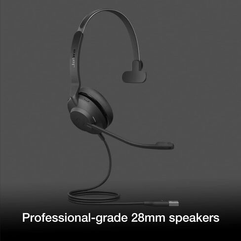 jabra evolve2 30 سماعات الكمبيوتر الاستريو USB مع الميكروفون للفرق - سماعات رأس مريحة خفيفة الوزن مع ميكروفونات الإلغاء الضوضاء المدمجة وسماعات الرأس مع جودة صوت فائقة ، قطعة قماش GTW in Saudi Arabia