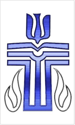 ملصق CafePress Presbyterian Cross مستطيل الشكل، ملصق ممتص للصدمات للسيارة in Kuwait