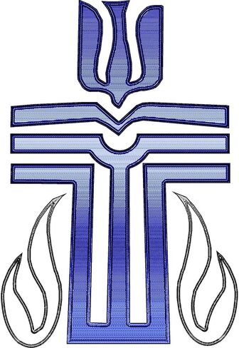 ملصق CafePress Presbyterian Cross مستطيل الشكل، ملصق ممتص للصدمات للسيارة in Kuwait