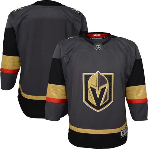 قميص فريق Las Vegas Golden Knights باللون الرمادي الفارغ للرضع والأطفال الصغار من Home Premier Team in Saudi Arabia