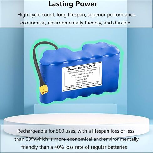 36v 2Ah Hoverboard Replacement Battery for Gyroor G13 Hoverboard 72Wh in Kuwait