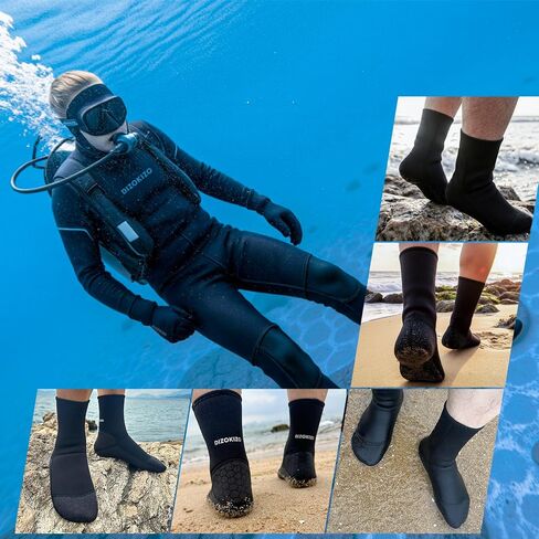 جوارب بذلة من النيوبرين، أحذية شاطئ مقاومة للرمال 3 مم، جورب مائي حراري مضاد للانزلاق للغوص وركوب الأمواج والتجديف in Kuwait