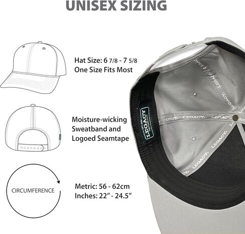 Legacy NCAA Officially Licensed Rope Hat, Lightweight Cap for Men & Women, Caddy, One Size Fits Most, Snapback Closure in Kuwait