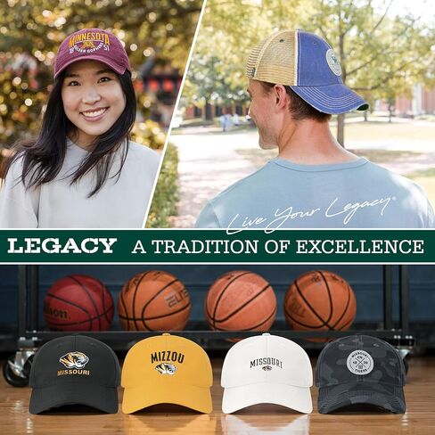 Legacy NCAA Officially Licensed Rope Hat, Lightweight Cap for Men & Women, Caddy, One Size Fits Most, Snapback Closure in Kuwait