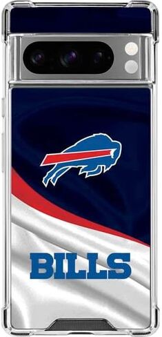 حافظة هاتف Skinit الشفافة متوافقة مع Google Pixel 8 Pro - تصميم NFL Buffalo Bills المرخص رسميًا in Saudi Arabia