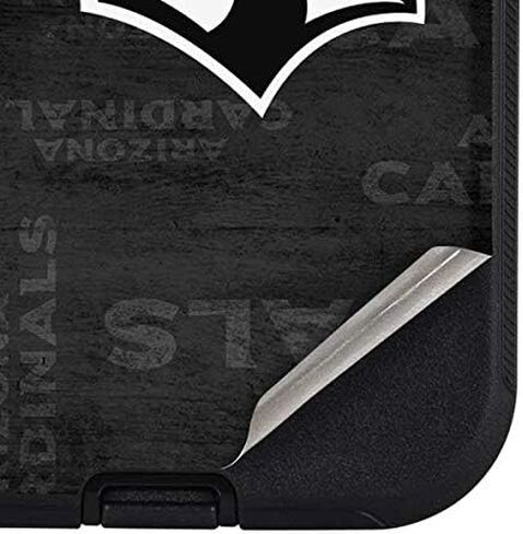 غلاف هاتف Skinit متوافق مع حافظة OtterBox Defender لهاتف iPhone 12 Pro Max - تصميم مرخص رسميًا من NFL Arizona Cardinals باللونين الأبيض والأسود in Saudi Arabia