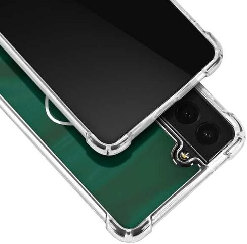 حافظة هاتف Skinit الشفافة متوافقة مع هاتف Galaxy S22 - تصميم مرخص رسميًا من الدوري الوطني لكرة القدم الأمريكية NFL New York Jets in Saudi Arabia