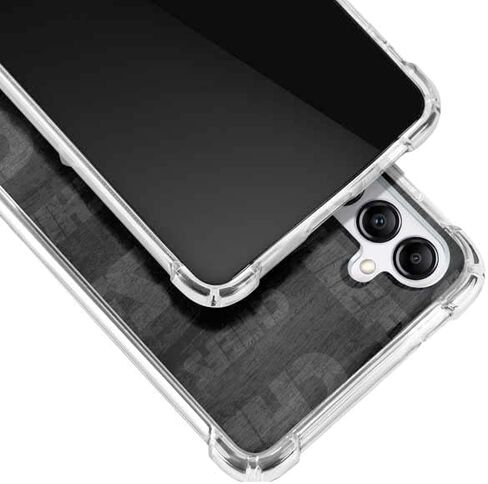 حافظة هاتف Skinit الشفافة متوافقة مع هاتف Galaxy A14 5G - تصميم أسود وأبيض مرخص رسميًا من NFL Kansas City Chiefs in Saudi Arabia