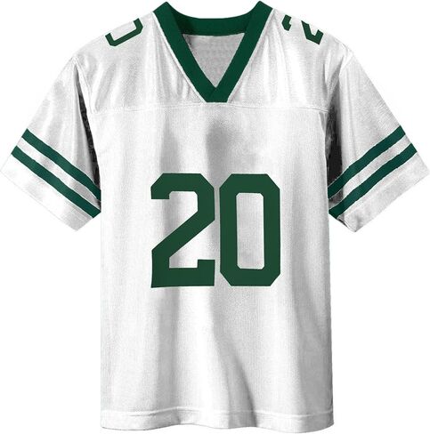 Breece Hall New York Jets White #20 NFL Kids Youth 4-20 اسم ورقم لاعب الارتداد جيرسي in Saudi Arabia