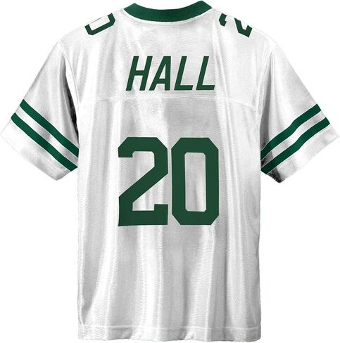 Breece Hall New York Jets White #20 NFL Kids Youth 4-20 اسم ورقم لاعب الارتداد جيرسي in Saudi Arabia