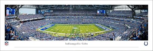 Indianapolis Colts - Unframed Poster by Blakeway Panoramas (40"W x 13.5"H) in Saudi Arabia