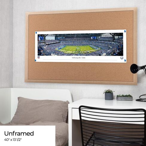 Indianapolis Colts - Unframed Poster by Blakeway Panoramas (40"W x 13.5"H) in Saudi Arabia