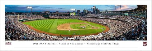 2021 College World Series Champions - Mississippi State- Panoramic Posters and Framed Pictures by Blakeway Panoramas in Saudi Arabia