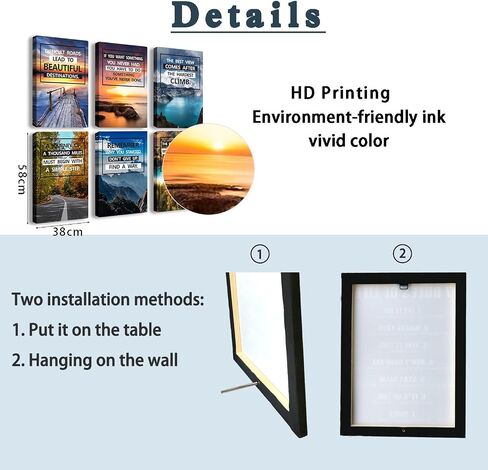 KOVESXRK Office Inspirational Wall Decor,Motivational Teamwork Wall Decor for Office,Teamwork Wall Art for Workplace,Set of 6 C in Saudi Arabia