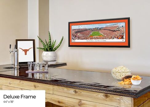 كرة القدم Texas Longhorns، منطقة النهاية - حصيرة مزدوجة، صورة مؤطرة فاخرة من Blakeway Panoramas (44 بوصة عرض × 18 بوصة ارتفاع) in Saudi Arabia