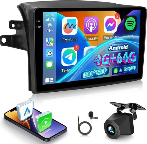 2 + 64g Android Car Stereo لـ Toyota Sienna 2014 2015 2015 2017 مع Carplay Wireless و Android Auto - 9 بوصة HD Radio مع EQ GPS WiFi FM/RDS + AHD View View Camera ، MIC in Kuwait
