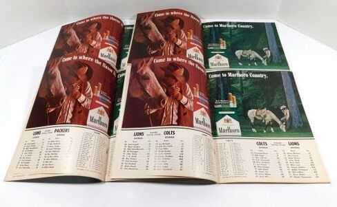 الكثير من (7) برامج مختلفة لكرة القدم في ديترويت لايونز NFL لعام 1966 DA065812 - برامج NFL in Saudi Arabia