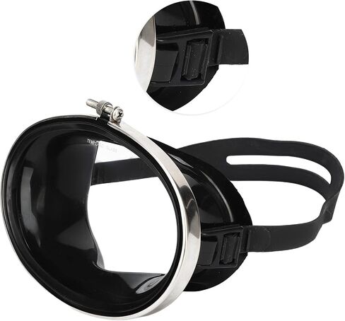 HD Antifog Snorkeling and Swimming Goggles with Dive Face and Tempered Glass Lens for Men and Women in Saudi Arabia