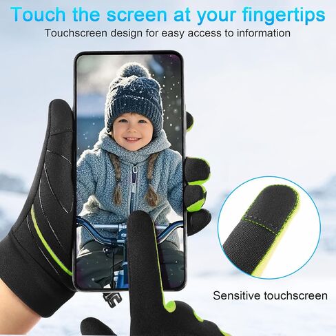Warm Gloves Touchscreen Thermal Insulated Windproof Waterproof Outdoor Gloves for Men Women Driving Running Cycling in Saudi Arabia