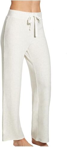 LA CERA Women's Brushed Knit Stretch Pants Grey 80% Rayon 15% Polyester 5% Spandex, Imported, Elastic Waist in Saudi Arabia