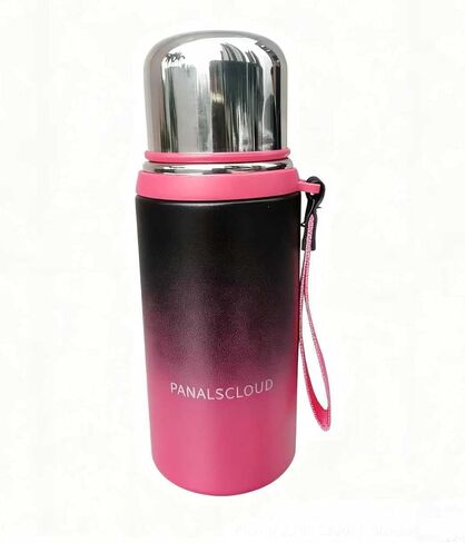 أكواب سفر معزولة ممتازة، حاوية مشروبات حرارية للمشروبات الساخنة والباردة (فوشيا متدرج) in Kuwait