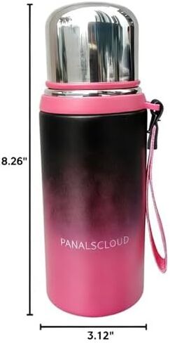 أكواب سفر معزولة ممتازة، حاوية مشروبات حرارية للمشروبات الساخنة والباردة (فوشيا متدرج) in Kuwait