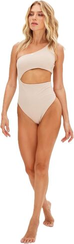 Women's Cutout One Shoulder One Piece Swimsuit in Saudi Arabia