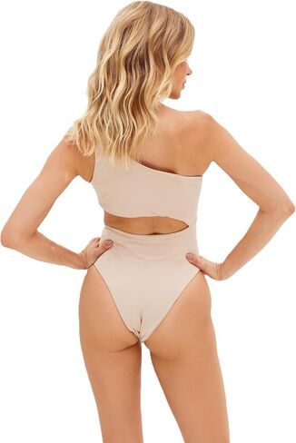 Women's Cutout One Shoulder One Piece Swimsuit in Saudi Arabia