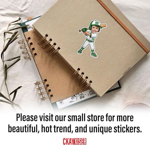 Custom Football Sports Sticker Personalized Cute Birthday Football Player Photo Name Number Waterproof Vinyl Stickers for Laptop Water Bottle Cars Phone Case Decal Decor Stuff Gifts in Saudi Arabia