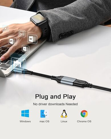 AILKIN USB C to USB 3.0 Adapter [2 Pack], Type C Male to USB A Female OTG Adapter for MacBook Pro/Air, iPad Pro, iPhone 16/16 Pro/15, Galaxy S25/S24/S23/S22,Google Pixe, Laptop, Tablet, Keyboard in Saudi Arabia