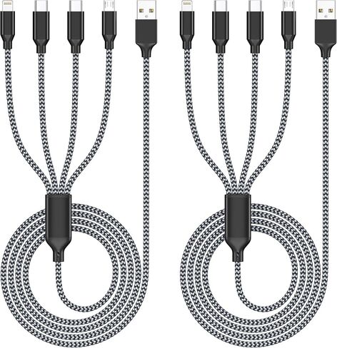 Multi Charging Cable for Apple Watch Charger 6FT, Nylon Braided USB Lightning Type C USB C Cord iWatch Magnetic Wireless Charger 3 in 1 Charging Wire for Apple iPhone Android Phone and iWatch in Saudi Arabia
