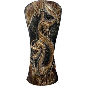 Golf Club Covers Premium Leather Driver Headcover Golf Club Head Covers for Driver Fairway Woods Clubs, Waterproof Golf Headcovers with Anti-Scratch Lining for Men Women in Saudi Arabia