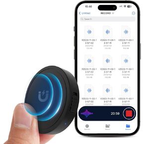 8GB Digital Voice Activated Recorder with Playback, Sound Audio Recorder with Line-in, Voice Recorder for Lectures,HD Dual Mic Tape Recording Device (Dark Black) in Saudi Arabia